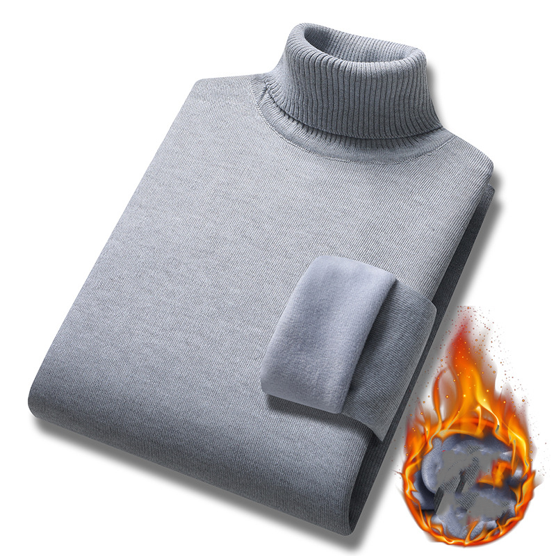 🔥【M-4XL】🔥 Nowy, lekki, luksusowy męski sweter z golfem z kaszmiru, swobodny, biznesowy sweter 4225465