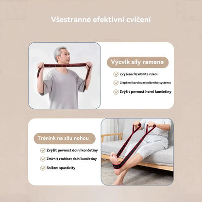 🦵👍【Kupte 1 a získejte 1 zdarma】😍 Odporová guma pro budování svalů, protahování nohou a elastická guma pro osoby středního a staršího věku.
