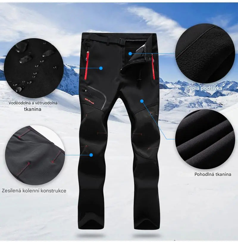 🏃‍♂️👖【S–5XL】2026 Nové pánské outdoorové kalhoty na podzim a zimu - teplé, fleecové, nepromokavé a větruodolné