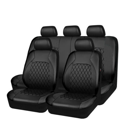 【30% zniżki】🚗🚗Uniwersalny zestaw pokrowców na siedzenia samochodowe z miękkiej skóry-3800417