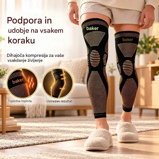 😊2 izdelka za 25 € 🦵 Dolga elastična najlonska opornica za koleno | Kompresijsko prileganje, toplota in prožnost za šport ter vsakodnevno uporabo