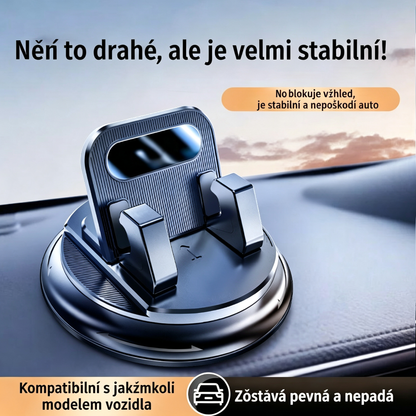 🎯 50% SLEVA NA VŠE! Otočný držák telefonu – Bezpečné uchycení na palubní desku, vysoce přilnavá guma 🧭🔄 【Kvalita zaručena】