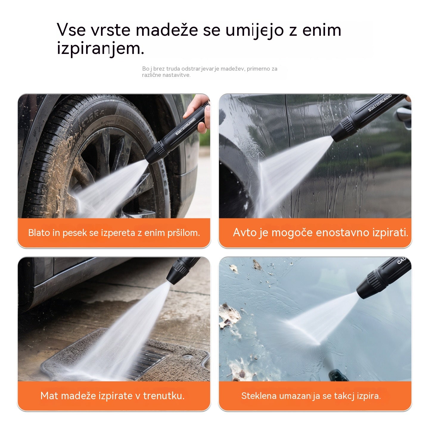 Zadnji dan s 55 % popustom - 【2 kompleta za 23 evrov】Visokotlačna brizgalna pištola za domačo uporabo