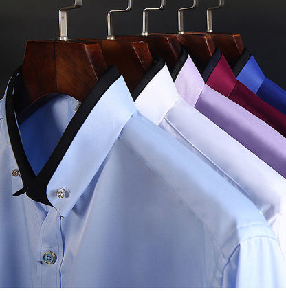 【S-4XL】👕Nowa oddychająca męska koszula biznesowa na co dzień na rok 2025-4163017