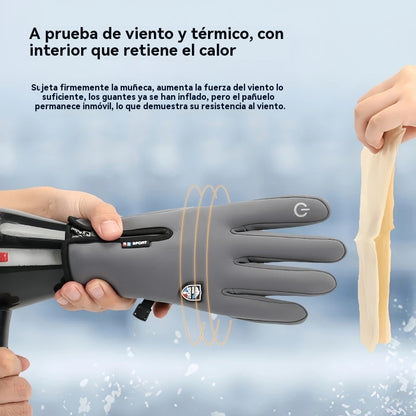 ❄️⛷️Podzimní a zimní outdoorové cyklistické a lezecké rukavice, teplé lyžařské rukavice, nepromokavé a větruodolné vlněné rukavice🧤 4196206