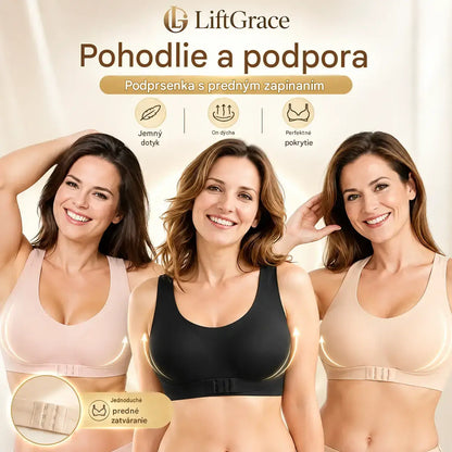 🎉 Poslední den! 60% sleva na podprsenku s předním zapínáním a křížovým zádovým designem ⚡ Koriguje držení těla, zajišťuje pevnou podporu a maximální komfort po celý den! ✨