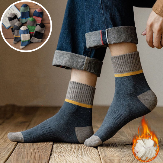 😍🧦【Kup 5, otrzymaj 5 gratis】Antybakteryjne, dezodorujące i ciepłe wełniane skarpetki na jesień i zimę.-4222452