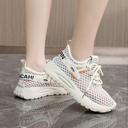 ✨ 【35-40】 Letnie, codzienne, ultralekkie, ultra oddychające buty sportowe damskie z siateczki-3924655