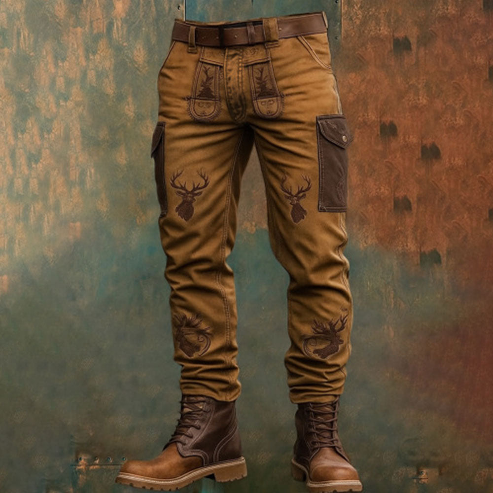 ⏳ Poslední den – sleva 50 % ✨【S–5XL】 Pánské kvalitní outdoorové kalhoty s potiskem, odolné proti opotřebení, s více kapsami, přiléhavý a univerzální střih ✨