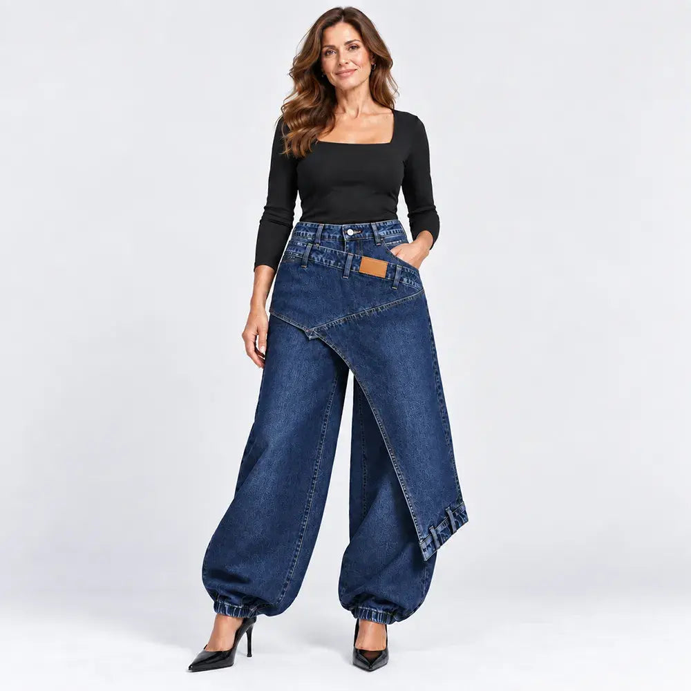 ✨👖【XS-3XL】Modne in udobne kavbojke s širokimi hlačnicami 💞