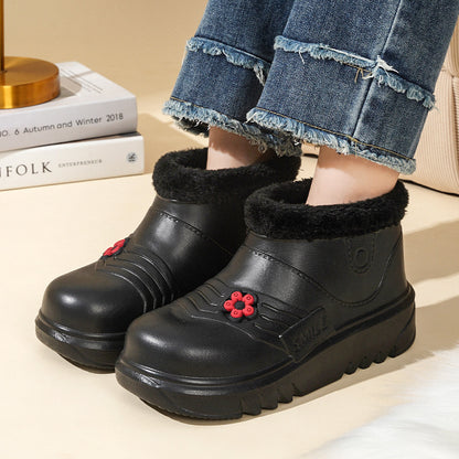 ♥️♥️【Nowy produkt】Nowe damskie buty śnieżne z podszewką z polaru, ciepłe i wodoodporne-4163829