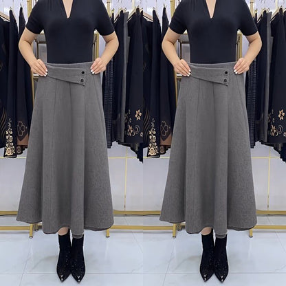 ⏳ Poslední den – sleva 50 % 🎀【S–4XL】Dámská podzimní/zimní midi sukně