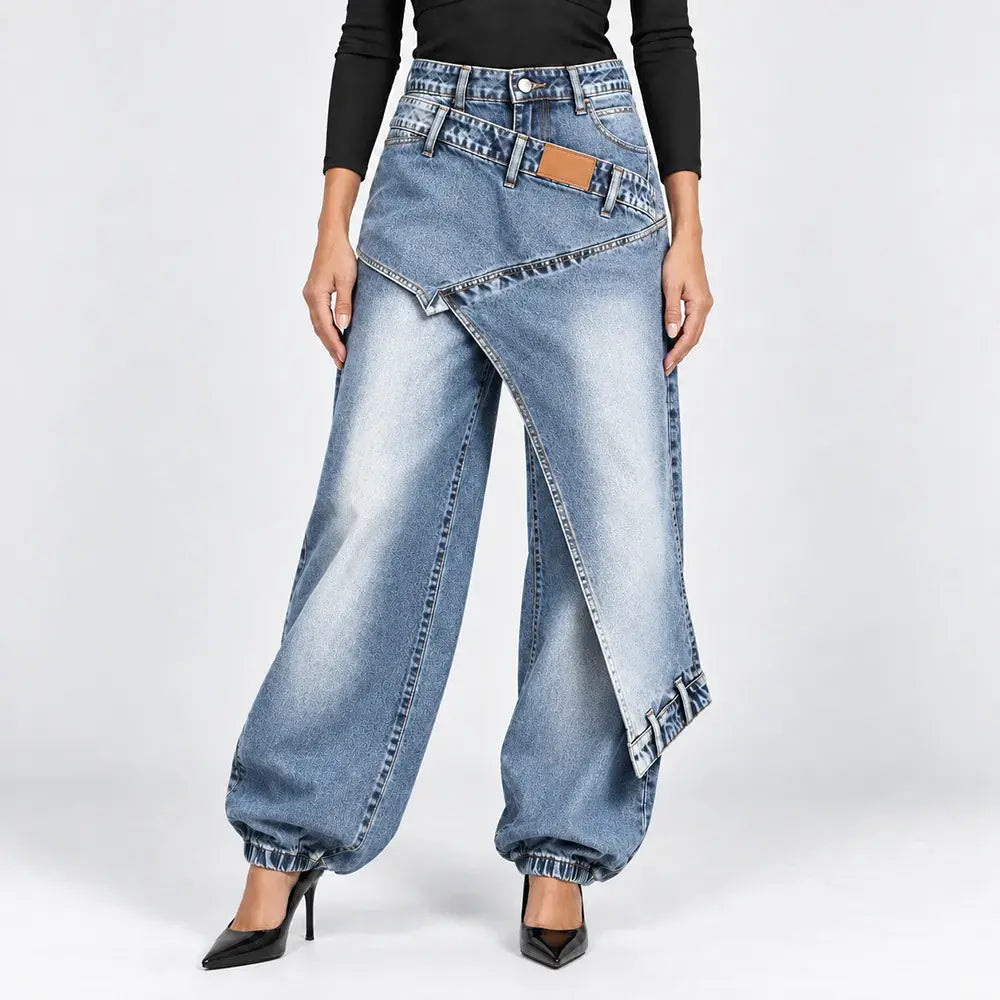 ✨👖【XS-3XL】Modne in udobne kavbojke s širokimi hlačnicami 💞