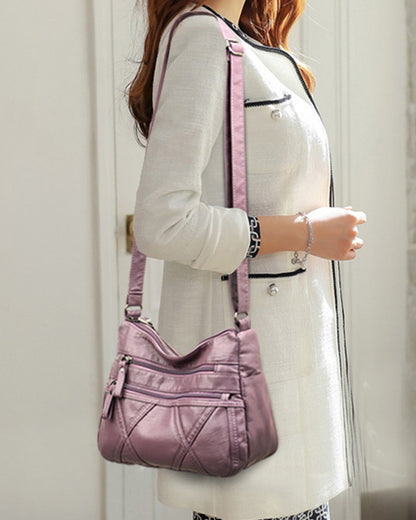 🔥👜【Nowa promocja produktu】 💟💖【50% ZNIŻKI】2025 nowa miękka skórzana torba na ramię o dużej pojemności, modna