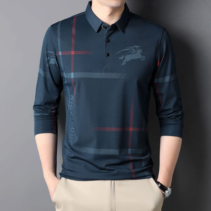 ⭐🔥【M-4XL】Nové polo tričko s dlouhým rukávem a límečkem