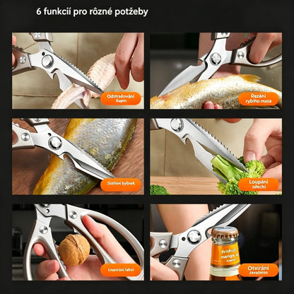 🔥Nové vylepšení🍖 Multifunkční, vysoce výkonné kuchyňské nůžky ✂️👨‍🍳