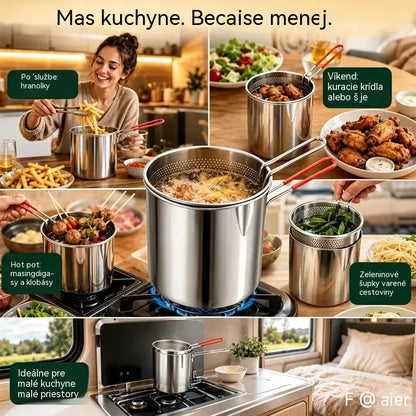🔥Poslední den – sleva 50 % | Multifunkční fritéza 304 | Jednoduché, rychlé a bezproblémové vaření 🍳
