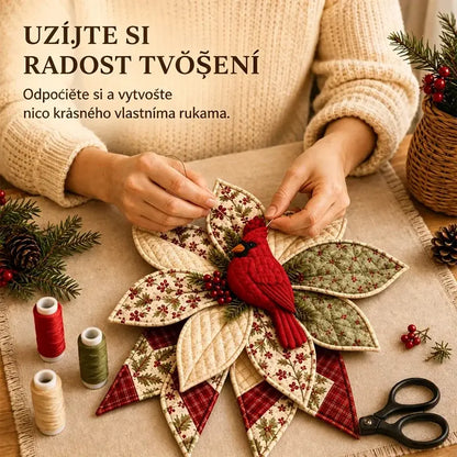 🎄🎄🎁Sada na zavěšení dveří - ručně vyráběná patchworková dekorace
