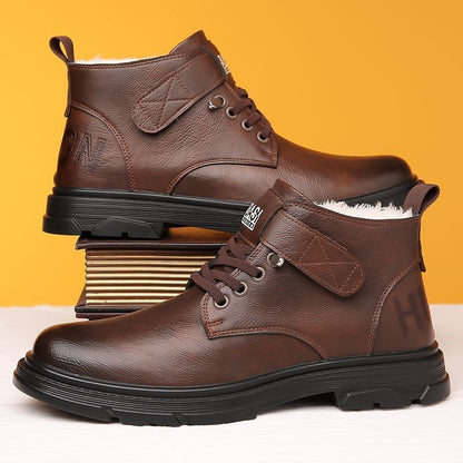 【39-44】🔥Bawełniane buty zimowe, podszewka z wełny, buty casualowe w stylu brytyjskim 4176907
