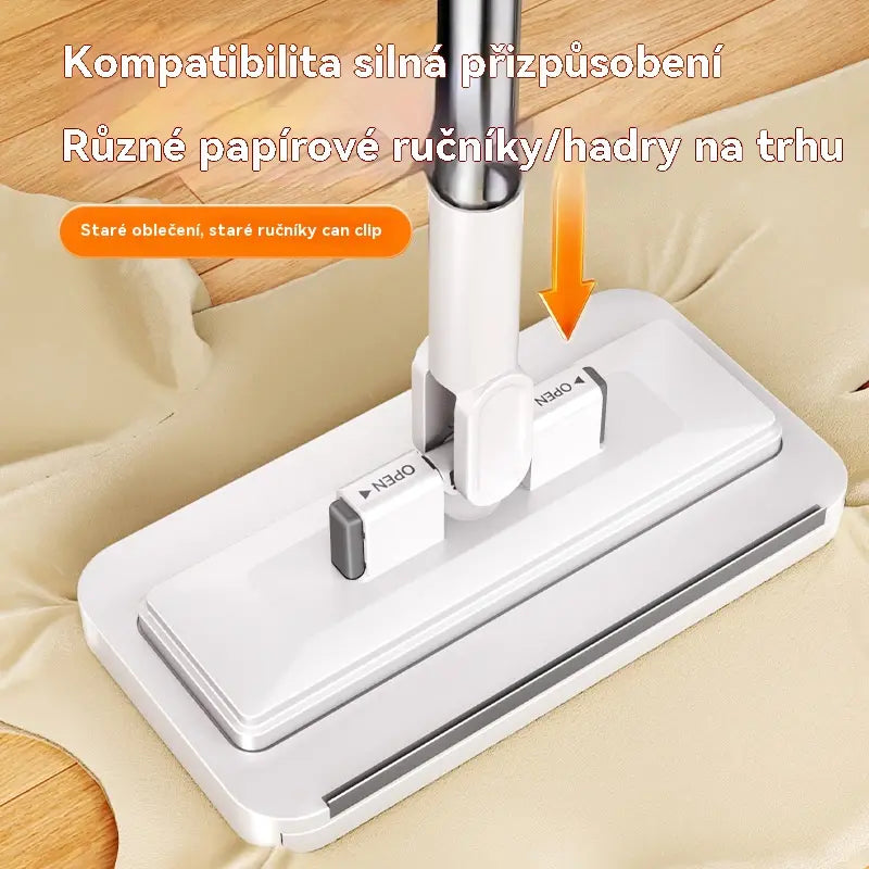 💦Multifunkční mop s klipem na hadřík, nový mop do domácnosti, který nevyžaduje mytí✅ 4239867