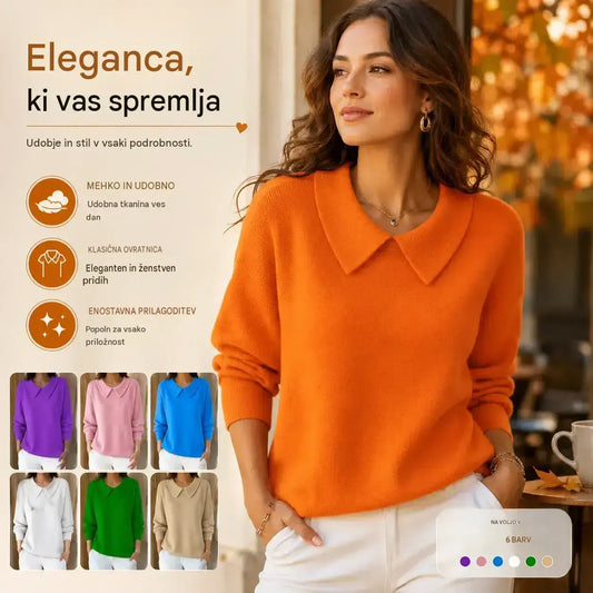 ✨❤️【S–3XL】Udobna majica z dolgimi rokavi in V-izrezom za jesen/zimo