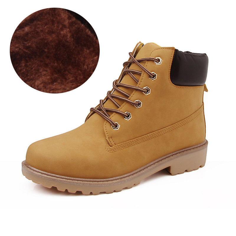 ♥️♥️【Nowy produkt】Męskie buty Martin, styl brytyjski, buty robocze wyściełane polarem, wysokie, retro, duże rozmiary-4169782