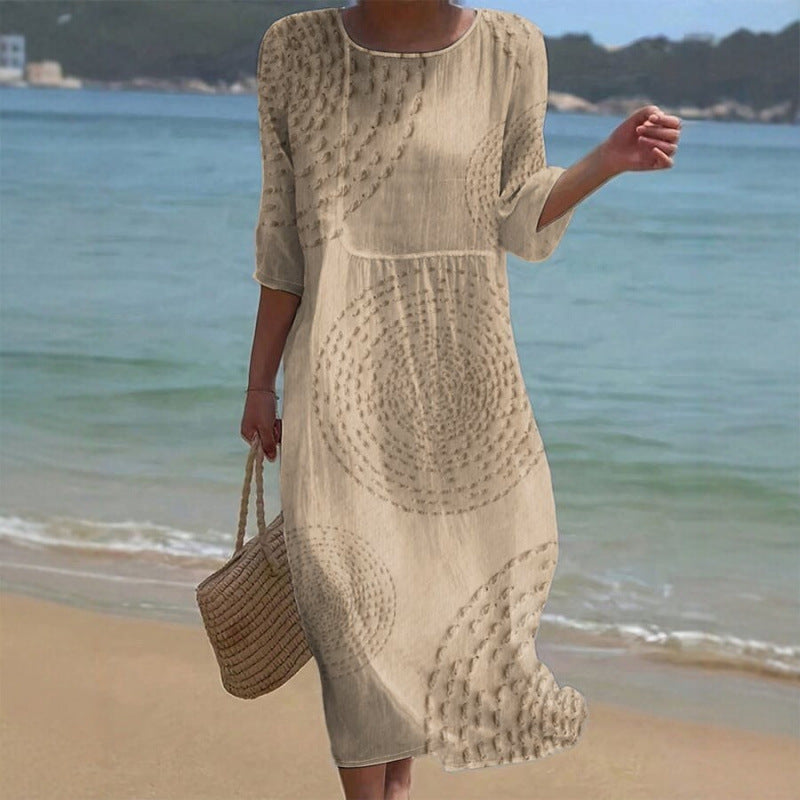👗 Poslední den 50% slevy! 【XS-4XL】Elegantní letní volnočasové šaty – prodyšné, pohodlné, univerzální a zeštíhlující.