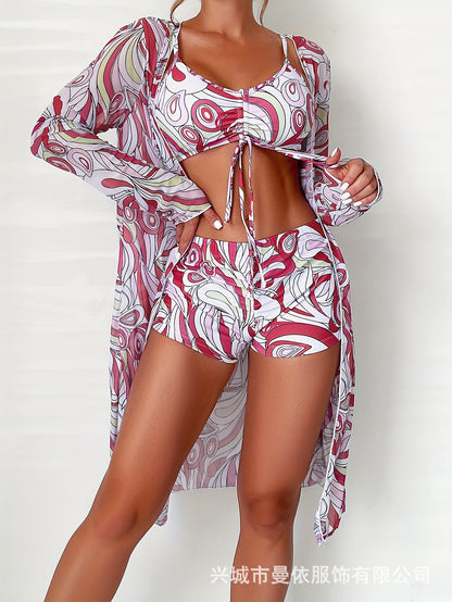 【S-XL】👙 Nowy modny trzyczęściowy kostium kąpielowy, dostępne inne kolory