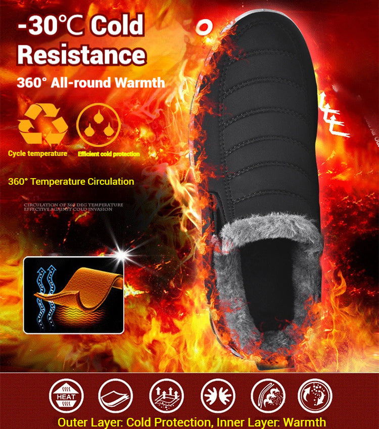 🔥【35–48】Uniseks zimski škornji s plišasto podlogo – topli, udobni in nedrseči za hladno vreme. 4137778