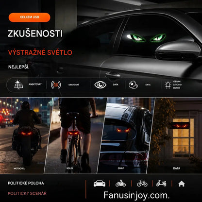 🚗👀⭐ Solární LED výstražná světla do auta | Přitahují veškerou pozornost, zvyšují bezpečnost jízdy – bezdrátový design, automatická detekce, vysoká všestrannost ✨