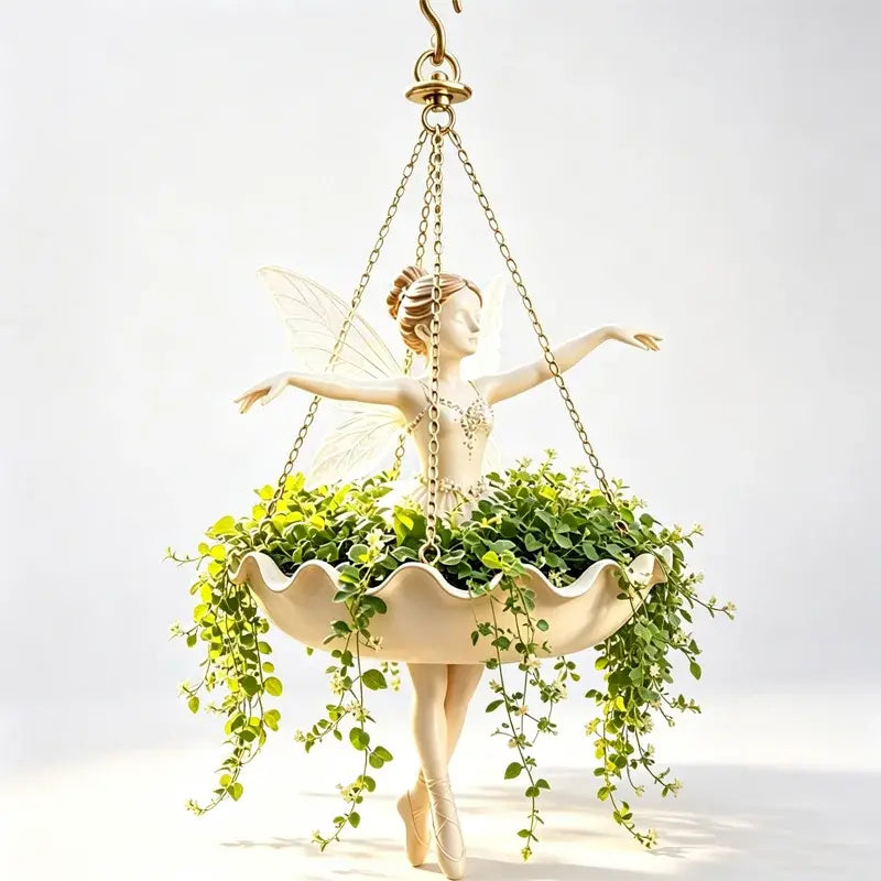 ✨ Proměňte svou zahradu v pohádku! Dekorativní závěsný květináč s uměleckým pohádkovým designem! 🌸Dobírka🧚‍♀️