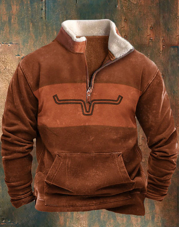👕【35%OFF】【S-4XL]2024 Męski modny, jesienno-zimowy, ciepły sweter z długim rękawem i nadrukiem 3D-3843812