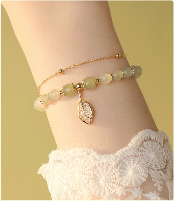 ✨Nový náramek z 14karátového zlata Hetian Jade-4145989