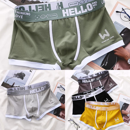 【5 szt】 Bawełniane bokserki męskie-3903739