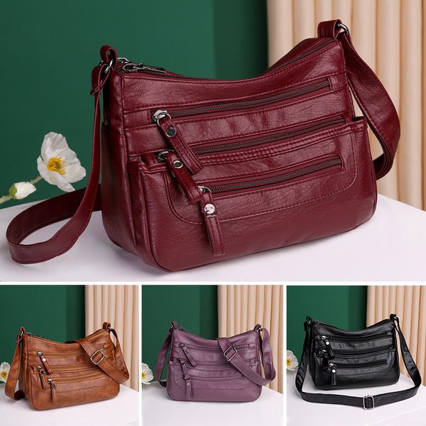 🔥👜【Popust na novi proizvod】Nova modna torba za rame od mekane kože velikog kapaciteta, otporna na habanje 4144859