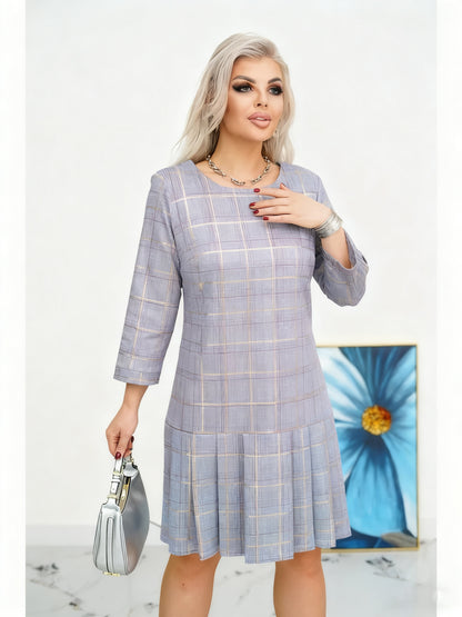 🔥【Oferta ograniczona czasowo】💜💚【S-5XL】Wysokiej jakości sukienka modowa