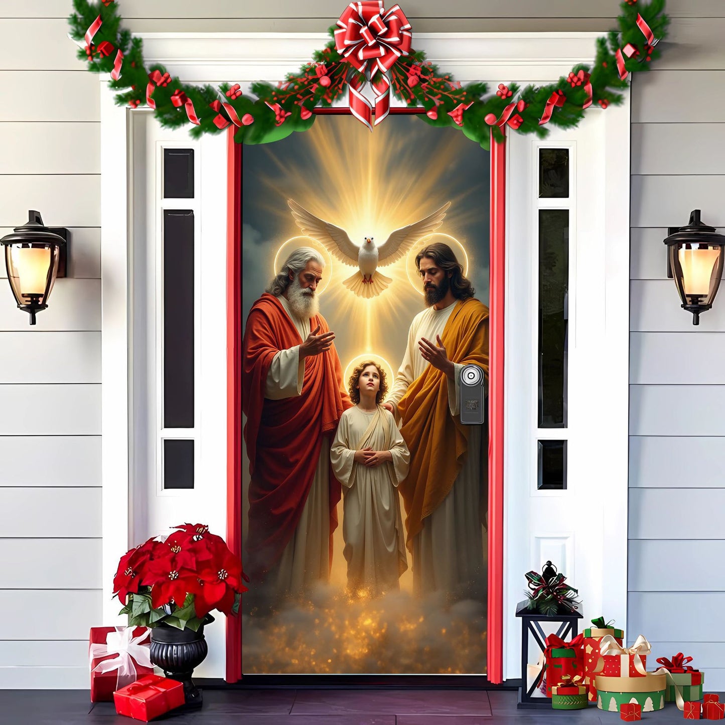 🎄 Venta anticipada de Navidad: 🎅 Decoraciones navideñas para puertas 4130249