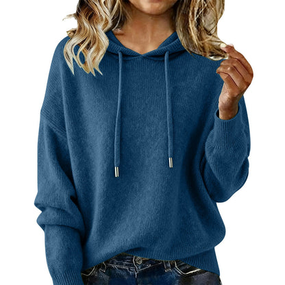 Nuevo jersey de mujer con capucha y cordón (S-3XL) 4191647