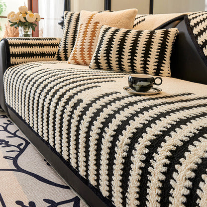 🛋️【110*160cm】Specjalna oferta świąteczna dla rannych ptaszków: 🎉 Miękki, antypoślizgowy, pluszowy pokrowiec na sofę 🍂 4155298