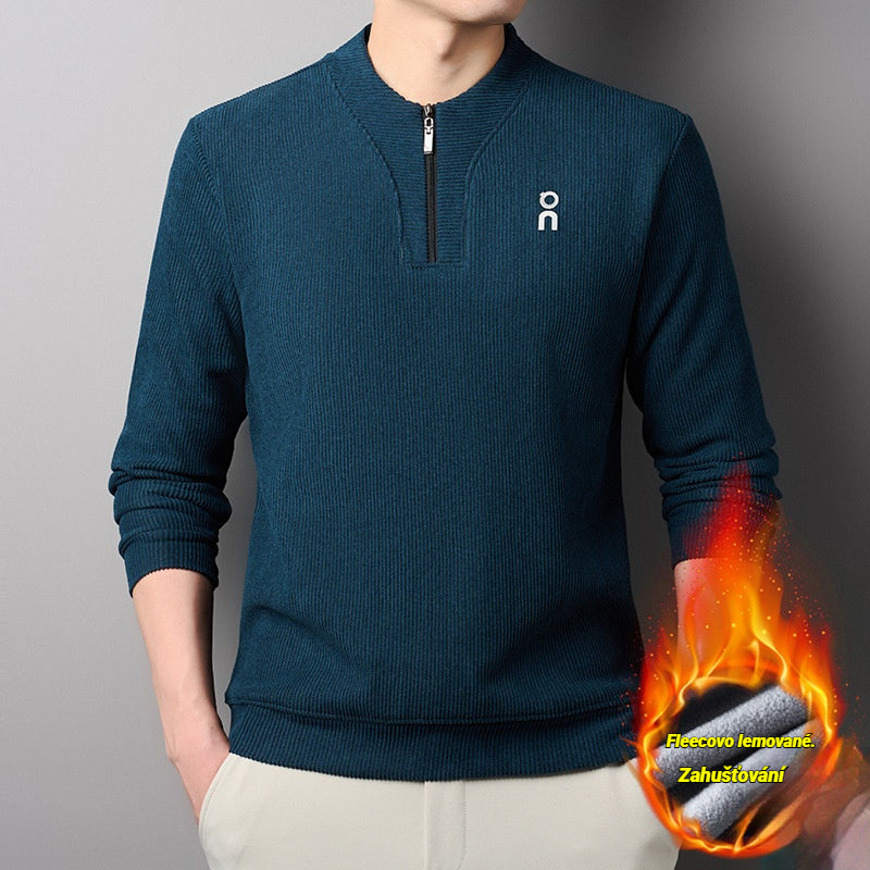 🔥【M-4XL】Nowa modna bluza z grubego polaru z zamkiem błyskawicznym do połowy 4205901