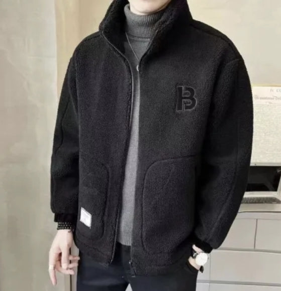 🎄🎄【L-6XL】Χειμερινό μπουφάν fleece, βαμβακερό μπουφάν, βαμβακερό παχύρρευστο μπουφάν από μαλλί αρνιού, ζεστό μπουφάν-4136120