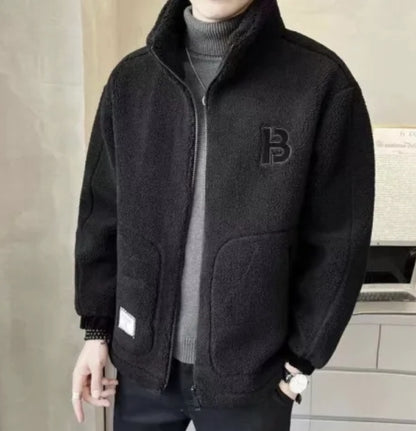🎄🎄【L-6XL】Χειμερινό μπουφάν fleece, βαμβακερό μπουφάν, βαμβακερό παχύρρευστο μπουφάν από μαλλί αρνιού, ζεστό μπουφάν-4136120