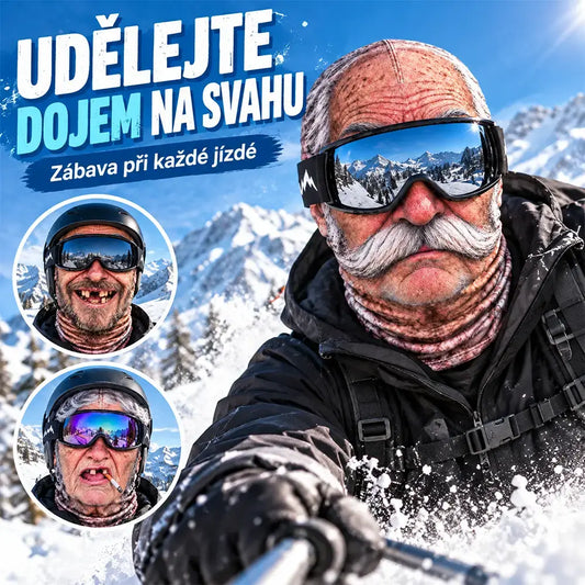 🔥🔥2 kusy 580Kč 😎 3D zábavná a teplá obličejová maska pro zimní outdoorové sporty