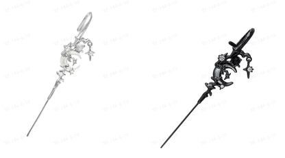 🌙Hipoalergiczne kolczyki Moon Myth Hook-4239036