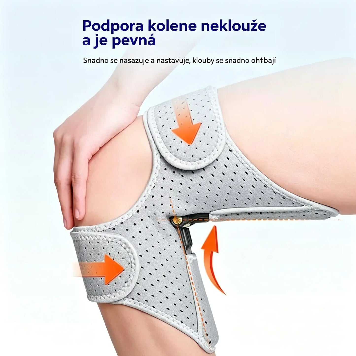 🔥 Sportovní kolenní bandáž s tlumením nárazů a pružností, účinně chrání kolena.