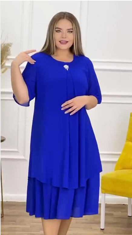🔥😍【S-5XL】 Sukienka z nadrukiem nowość wiosna i lato 2024-3573434