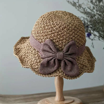 🎀🎀 -50% Most! | 👒 Retro szalagos szalmakalap – összehajtható, frissítő, nyár kötelező