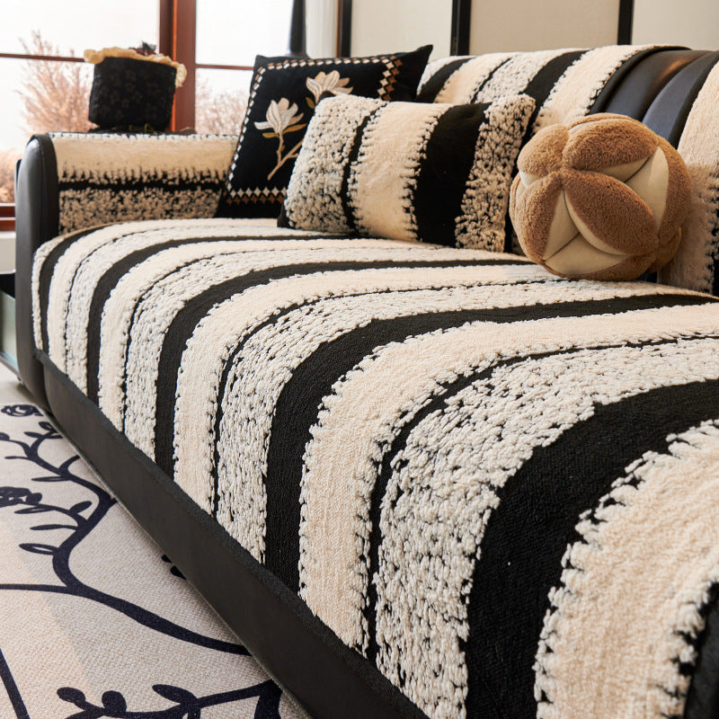 🛋️【110*160cm】Specjalna oferta świąteczna dla rannych ptaszków: 🎉 Miękki, antypoślizgowy, pluszowy pokrowiec na sofę 🍂 4155298