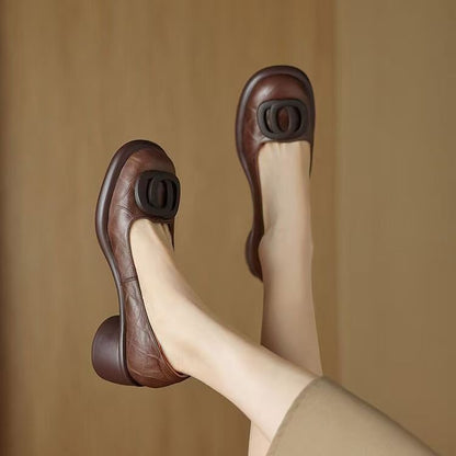 [Časově omezená nabídka] [Velikosti 35-40] Pohodlné boty z pravé kůže s 5cm vysokými podpatky 👠 4250100