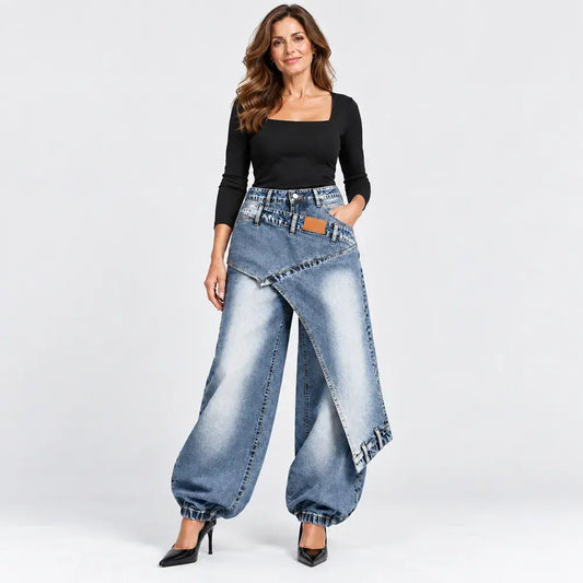 ✨👖【XS-3XL】Modne in udobne kavbojke s širokimi hlačnicami 💞